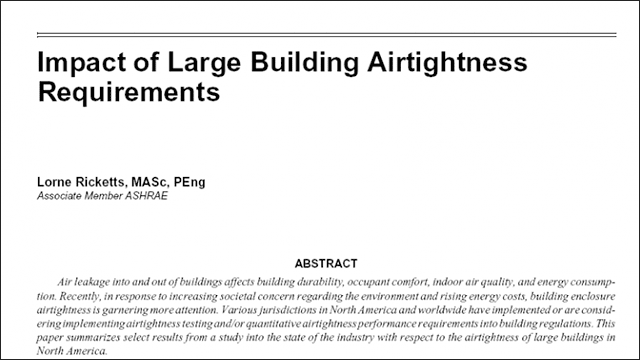 Ricketts-Large-Building-Airtightness-Requirements
