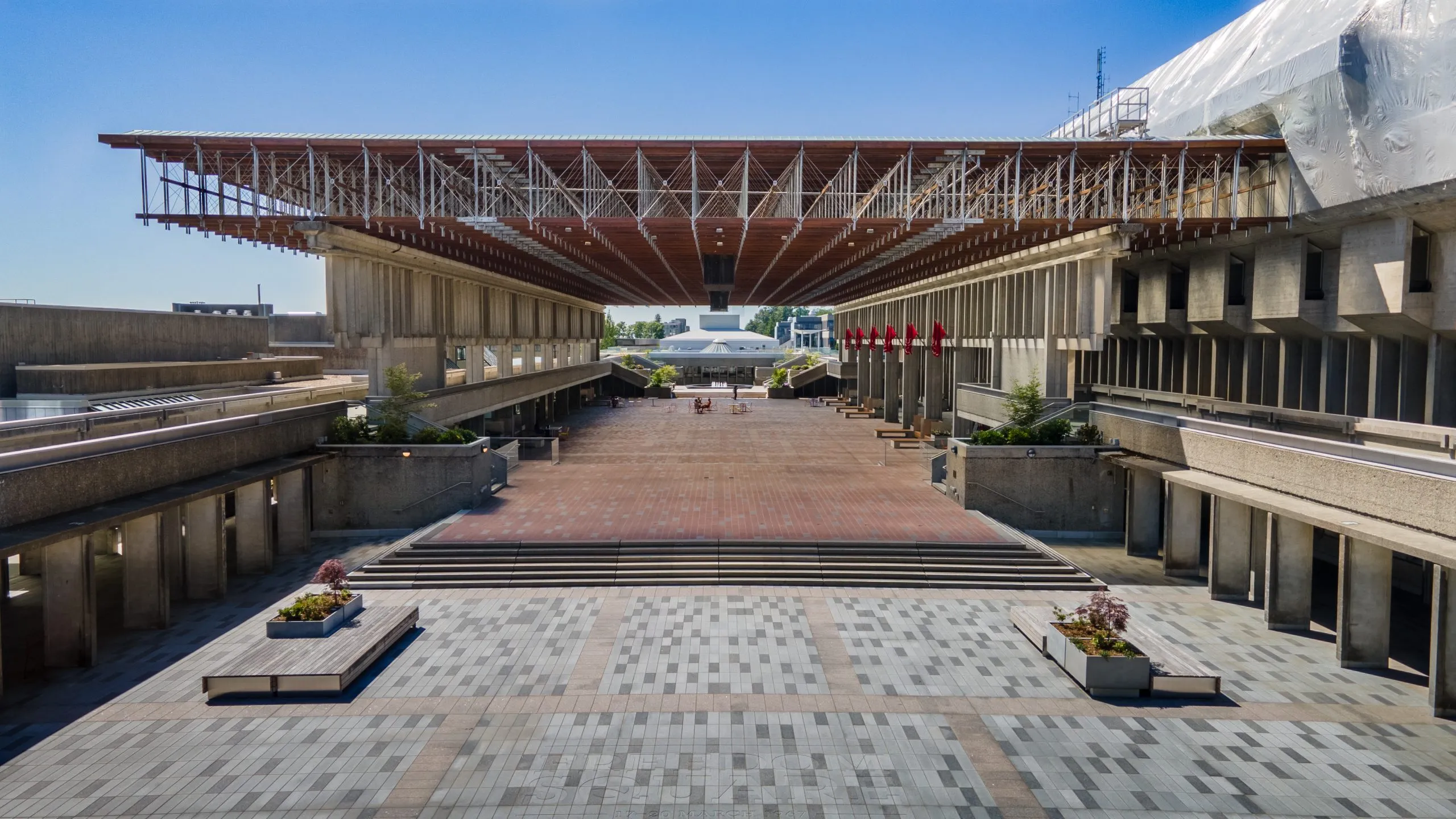 SFU Plaza Renewal Drone 28