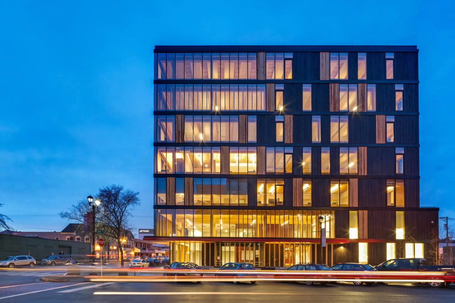 Wood Innovation & Design Centre, an RDH facade engineering project located in Prince George, BC