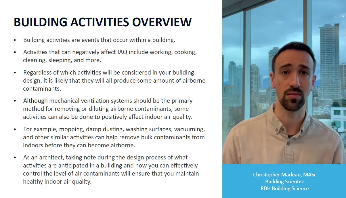 NCARB IAQ Video Slide